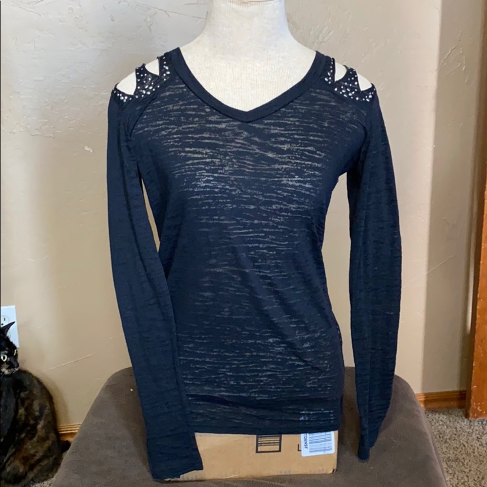 Burnout long sleeve shirt